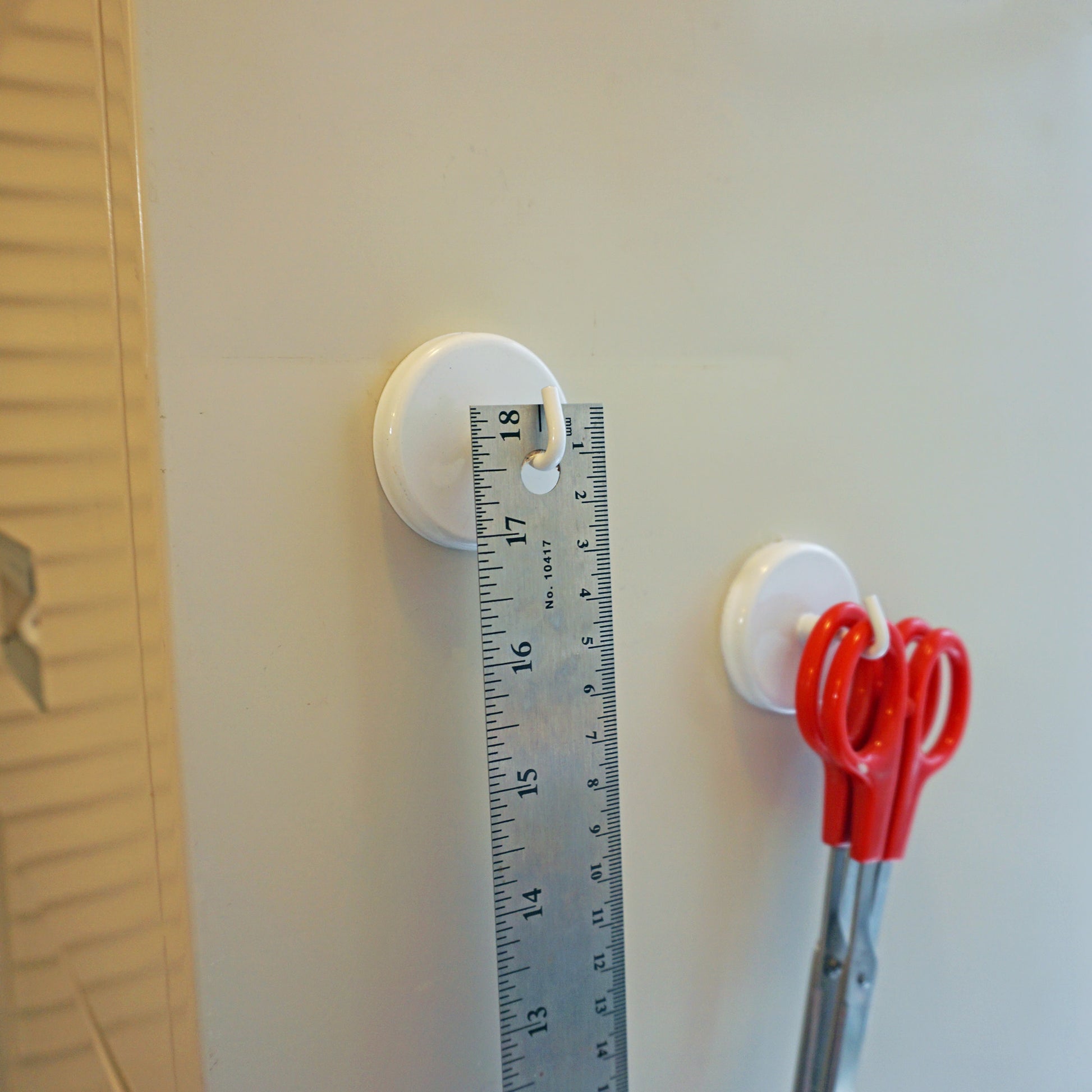 Load image into Gallery viewer, MHHH26 White Magnetic Hook - In Use