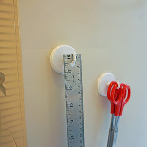 MHHH26 White Magnetic Hook - In Use