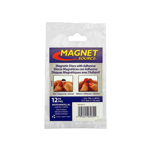 07070 Flexible Magnetic Discs with Adhesive (12pk) - Packaging
