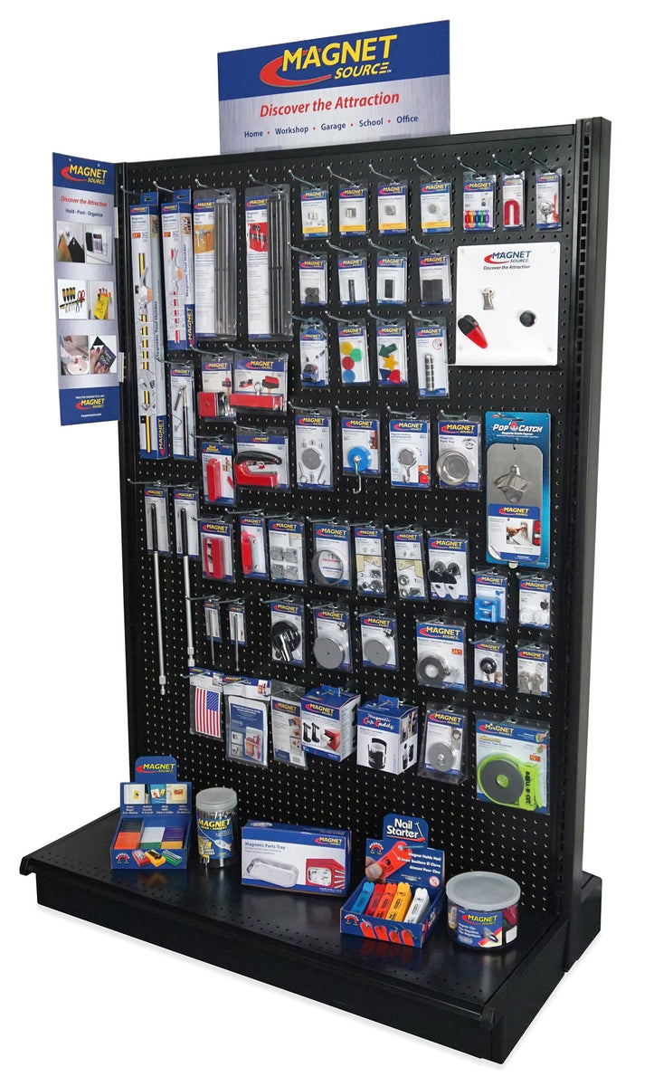 Magnetic Product Display Rack Browse Magnetic Products That Are Packaged for Retail