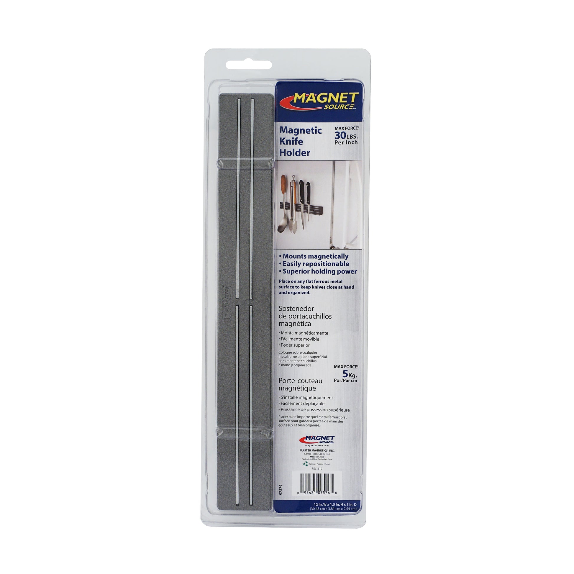 Load image into Gallery viewer, 07576 12&quot; Magnetic Tool Bar¸ Magnetic Mount - Back of Packaging