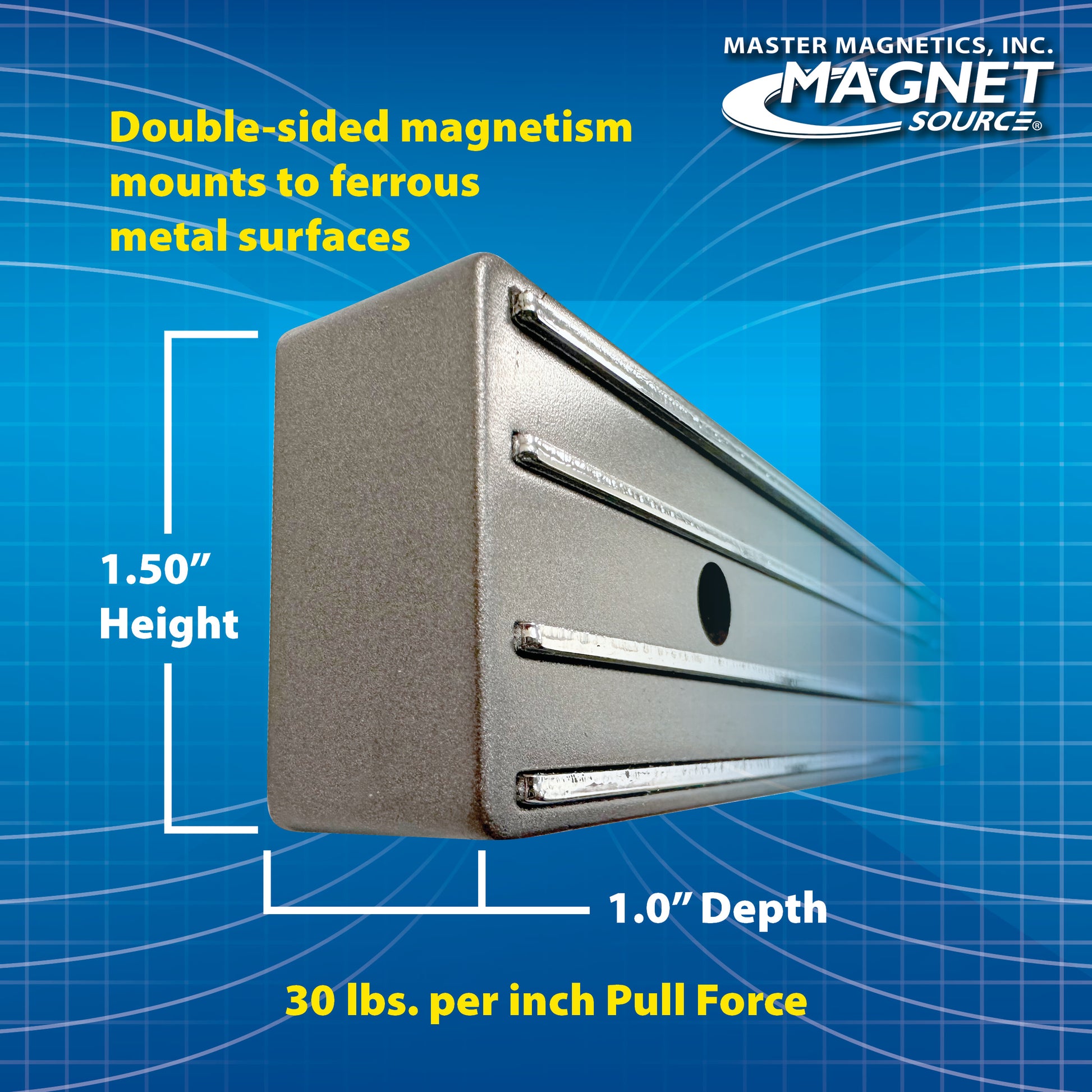 Load image into Gallery viewer, 07576 12&quot; Magnetic Tool Bar¸ Magnetic Mount - Bottom View