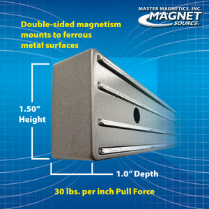 07576 12" Magnetic Tool Bar¸ Magnetic Mount - Bottom View