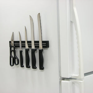 07577 12" Magnetic Tool Bar¸ Magnetic Mount - In Use on Refrigerator Door