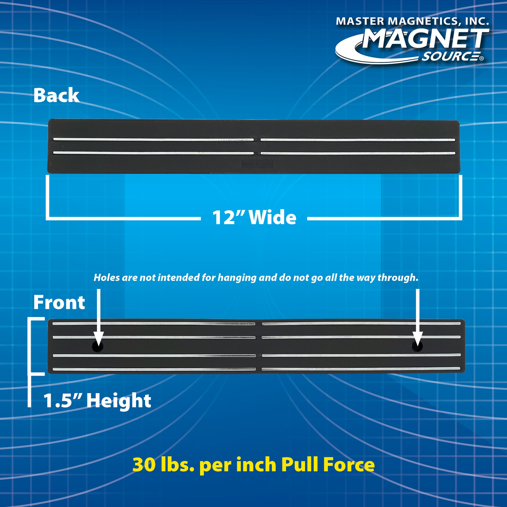 Load image into Gallery viewer, 07577 12&quot; Magnetic Tool Bar¸ Magnetic Mount - Specifications