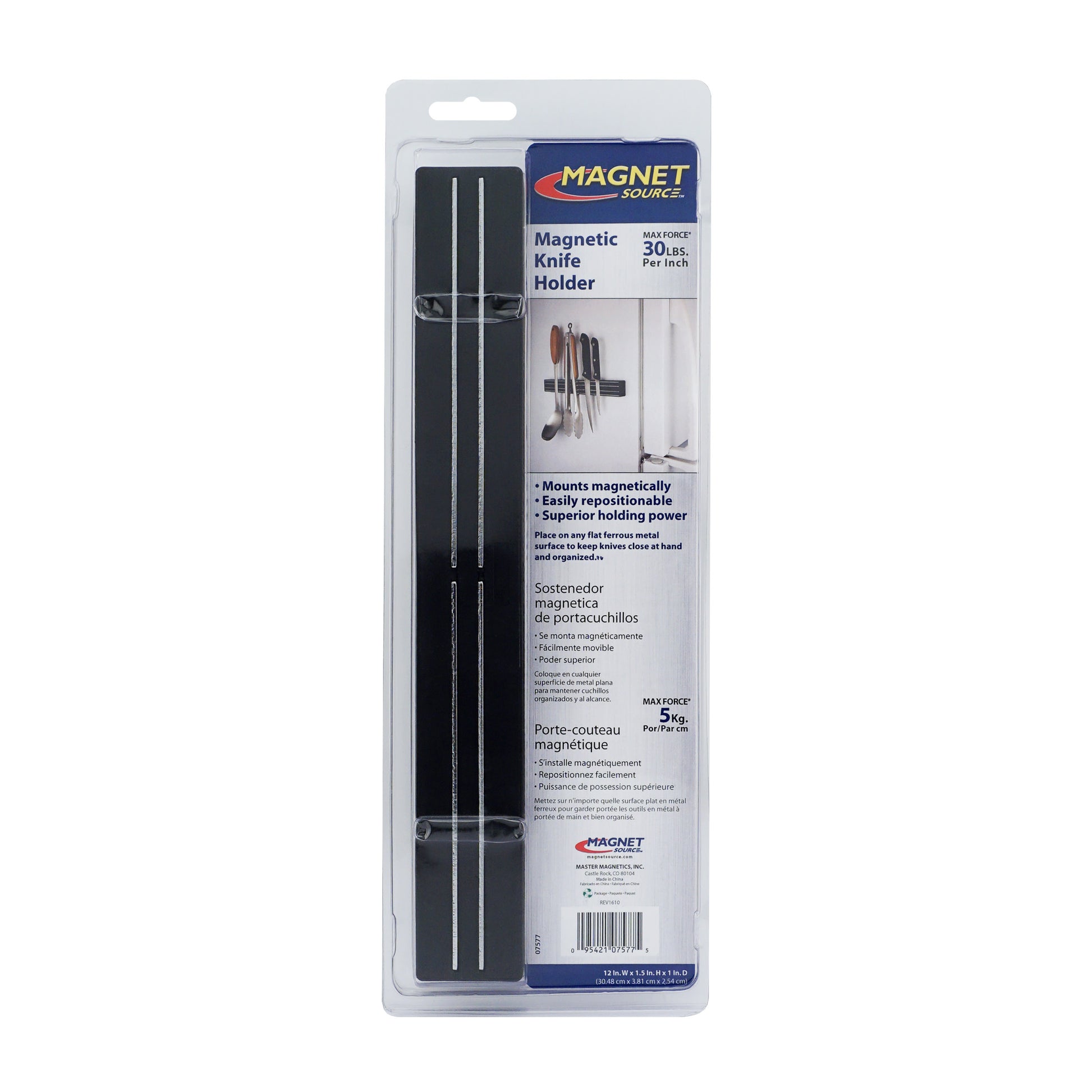 Load image into Gallery viewer, 07577 12&quot; Magnetic Tool Bar¸ Magnetic Mount - Back of Packaging