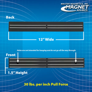 07577 12" Magnetic Tool Bar¸ Magnetic Mount - Side View