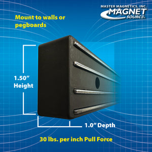 07579 12" Magnetic Tool Bar¸ Screw Mount - Bottom View