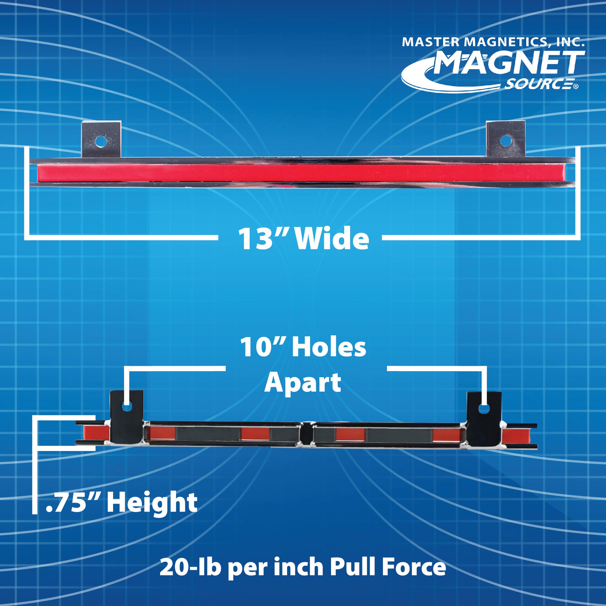 Load image into Gallery viewer, 07664 13&quot; Magnetic Tool Bar¸ Screw Mount - Specifications