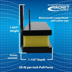AM2PLC 13" Magnetic Tool Bar¸ Screw Mount - Bottom View