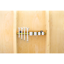 Load image into Gallery viewer, AM2PLC 13&quot; Magnetic Tool Bar¸ Screw Mount - In Use