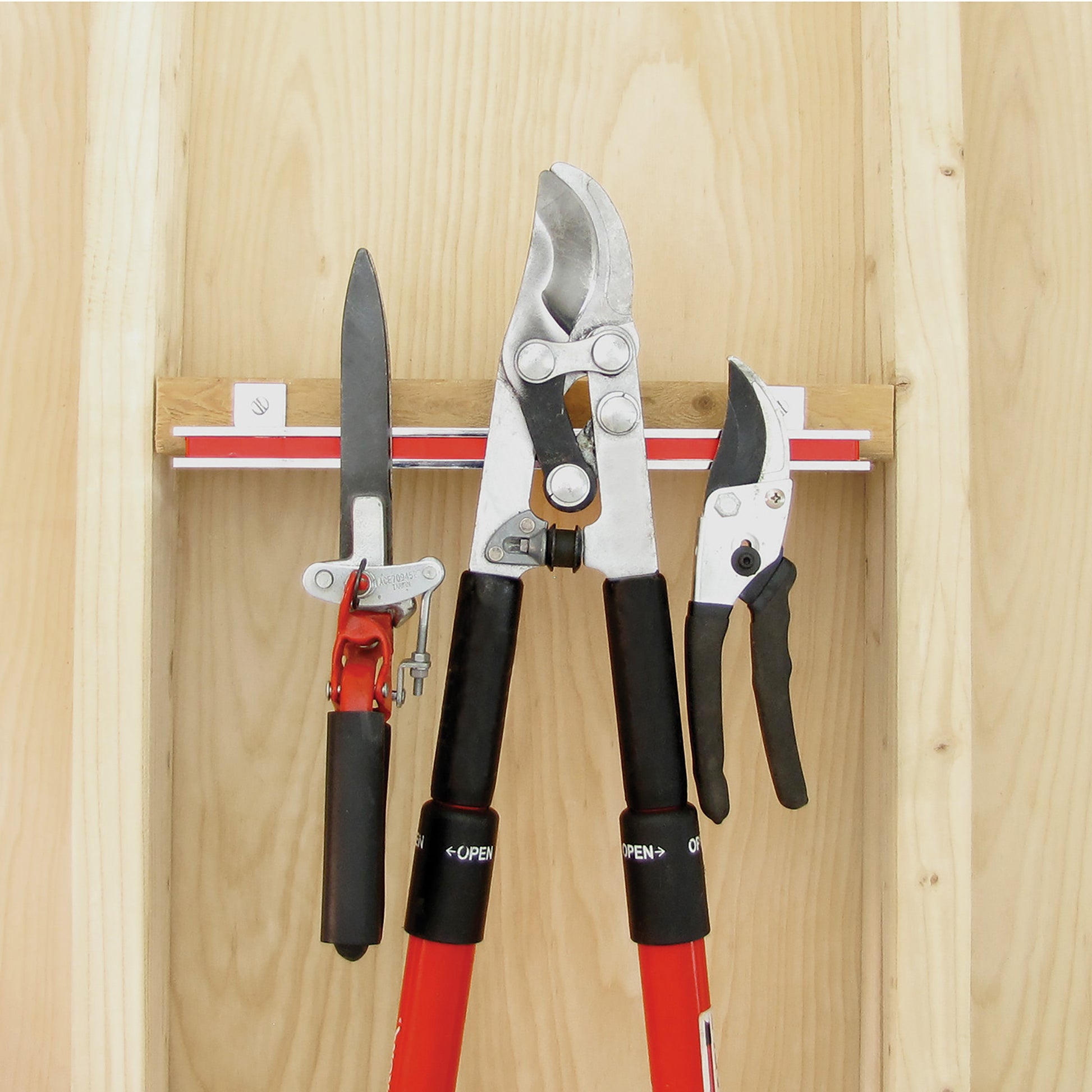 Load image into Gallery viewer, AMC13PLC 13&quot; Magnetic Tool Bar¸ Screw Mount - In Use