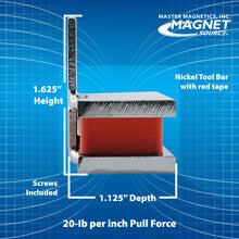 Load image into Gallery viewer, AMC13PLC 13&quot; Magnetic Tool Bar¸ Screw Mount - Specifications