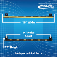 Load image into Gallery viewer, AM4PLC 18&quot; Magnetic Tool Bar¸ Screw Mount - Specifications
