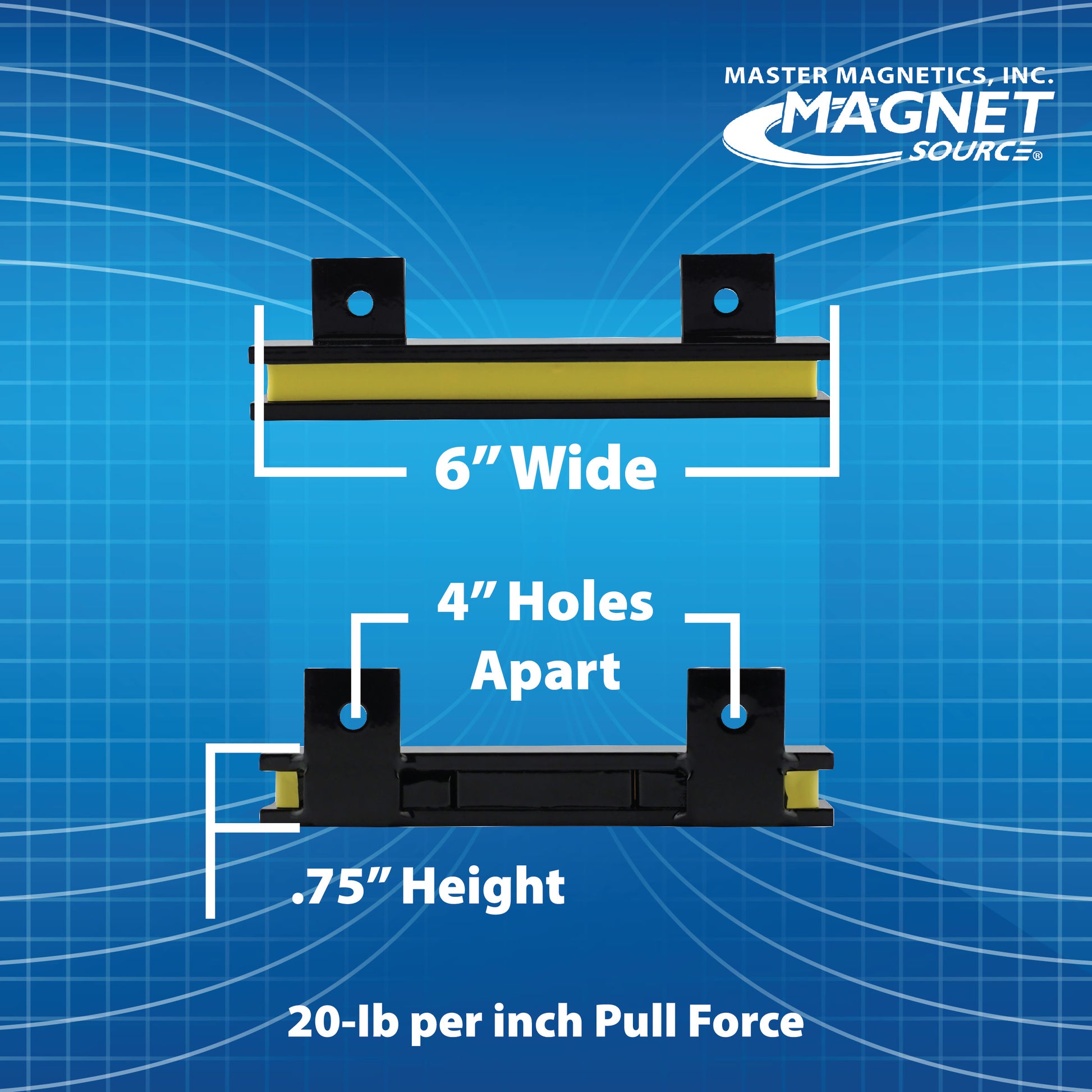 Load image into Gallery viewer, AM5PLC 6&quot; Magnetic Tool Bar¸ Screw Mount - Specifications