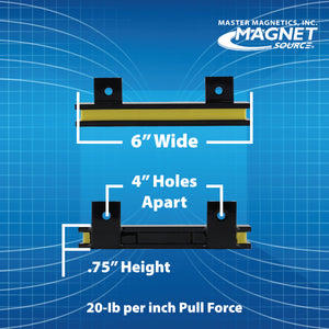 AM5PLC 6" Magnetic Tool Bar¸ Screw Mount - Specifications