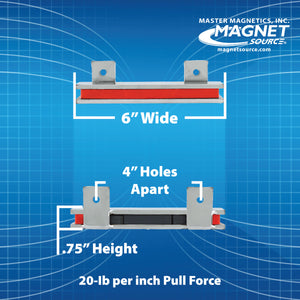 AMC5PLC 6" Magnetic Tool Bar¸ Screw Mount - Specifications