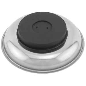 07684 6" Round Magnetic Parts Tray - 45 Degree Angle View