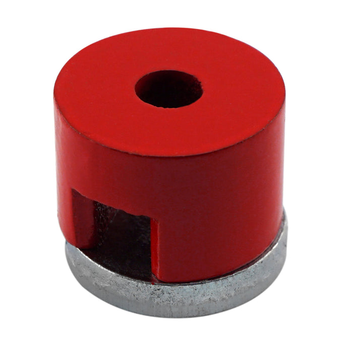 07259 Alnico 2-Pole Button Magnet with Keeper - 45 Degree Angle View