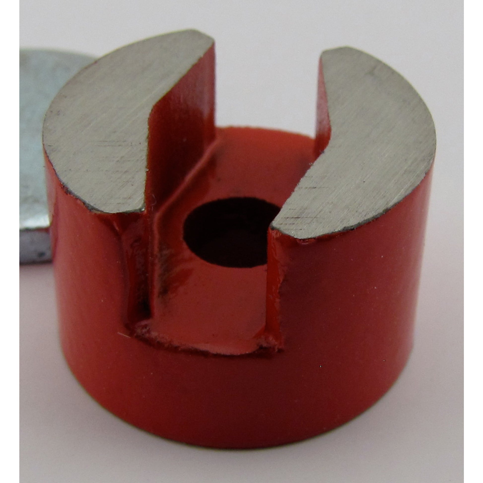 Load image into Gallery viewer, 07259 Alnico 2-Pole Button Magnet with Keeper - 45 Degree Angle View