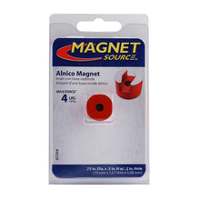 Load image into Gallery viewer, 07259 Alnico 2-Pole Button Magnet with Keeper - Packaging