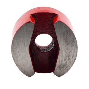 07259 Alnico 2-Pole Button Magnet with Keeper - Bottom View