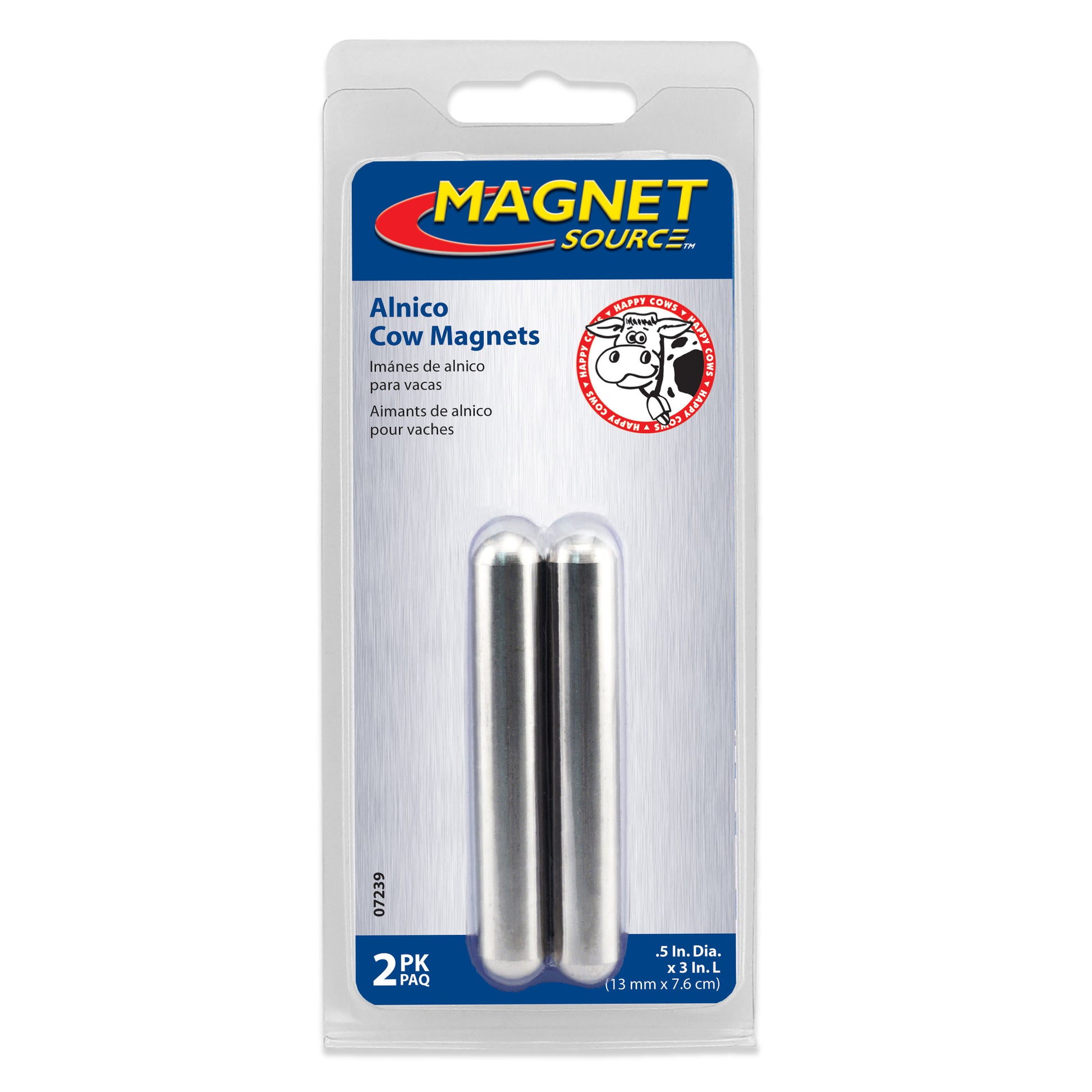 Load image into Gallery viewer, 07239 Alnico Cow Magnets (2pk) - Packaging