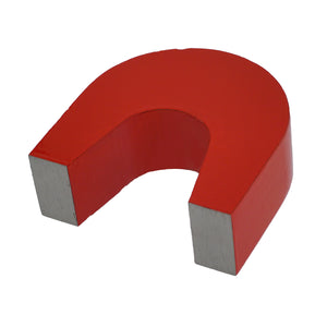 HS025000 Alnico Horseshoe Magnet with Keeper - 45 Degree Angle View