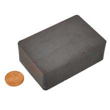 Load image into Gallery viewer, CB1863N Ceramic Block Magnet - Compared to Penny for Size Reference