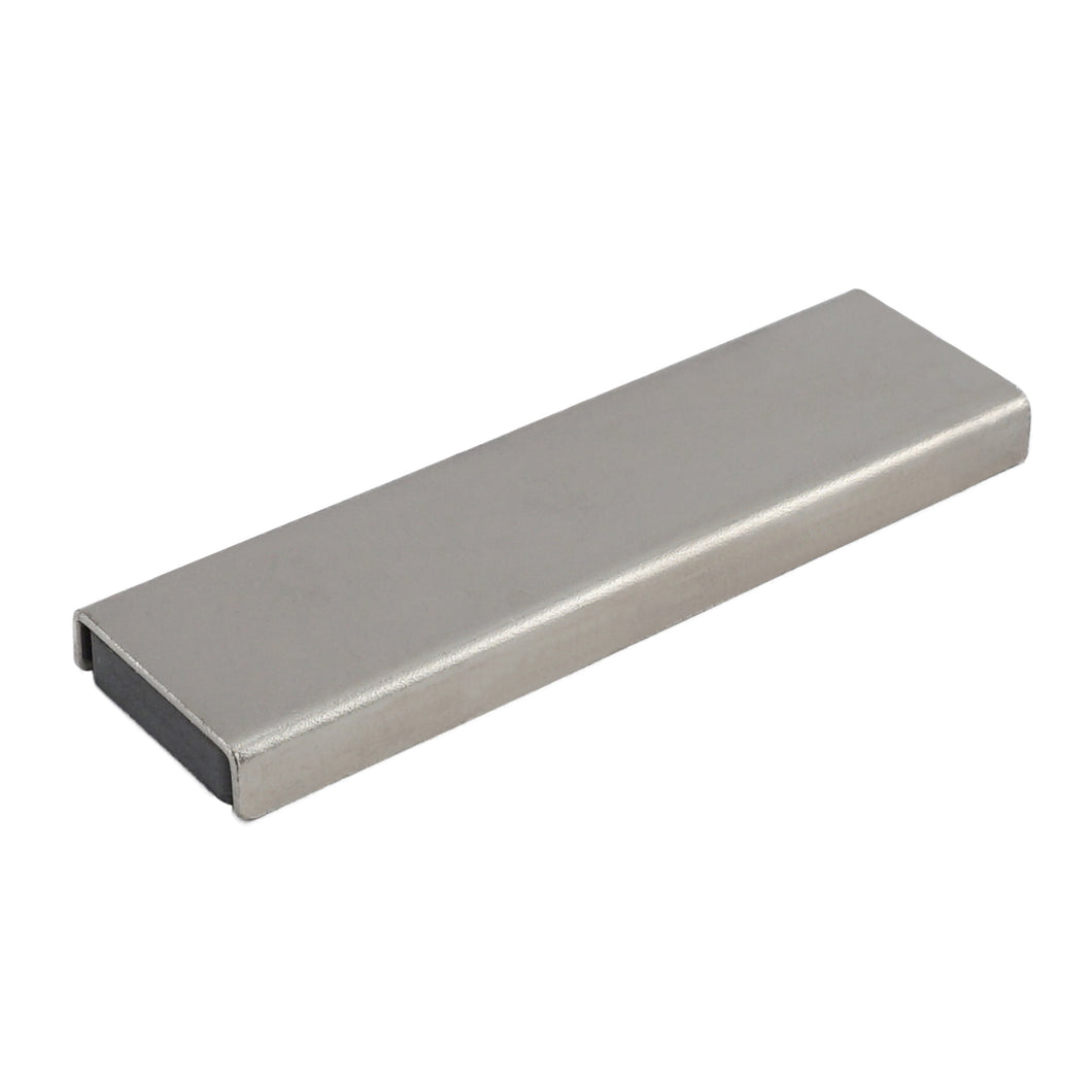 CA293 Ceramic Channel Magnet with Plated Base - 45 Degree Angle View