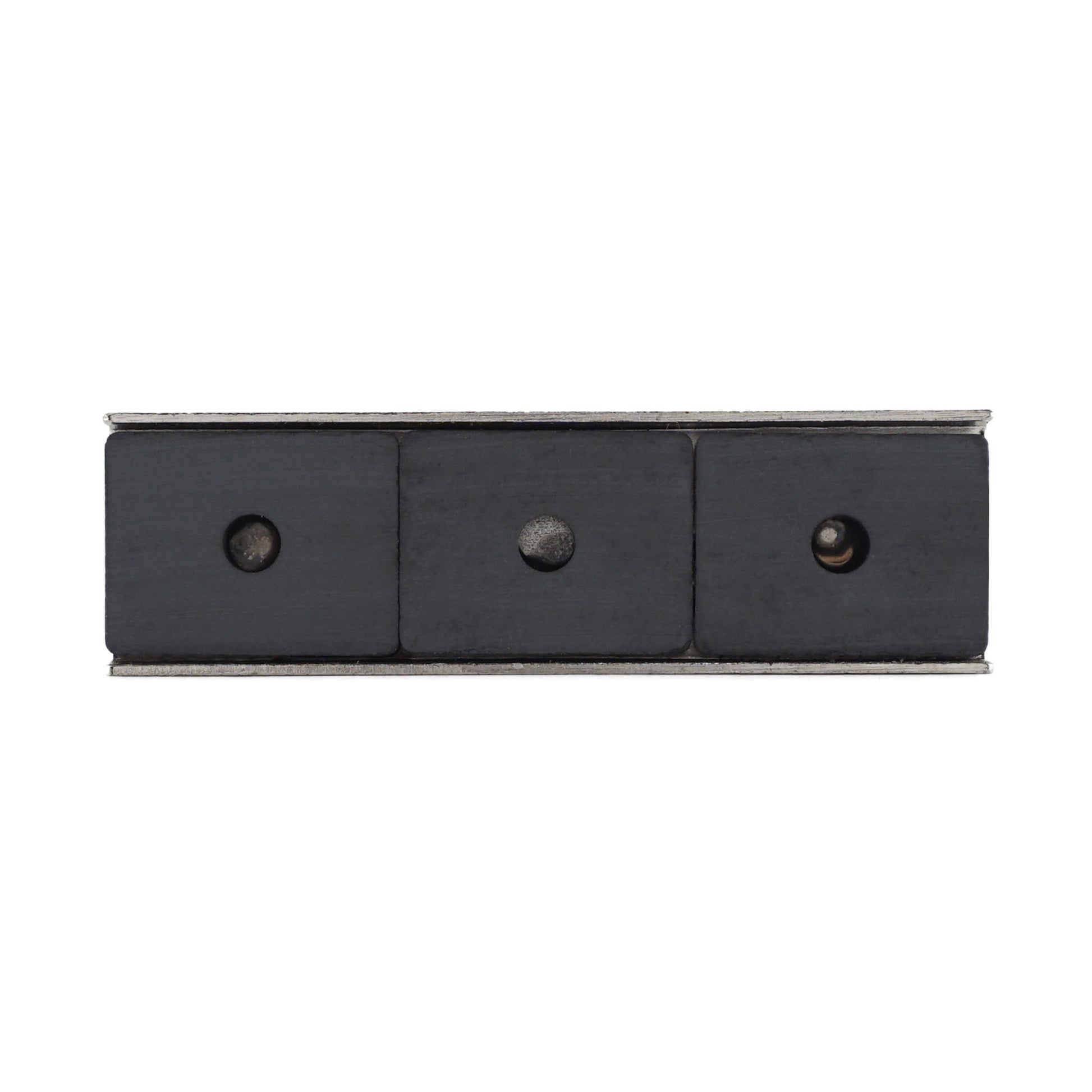 Load image into Gallery viewer, CA293 Ceramic Channel Magnet with Plated Base - Top View