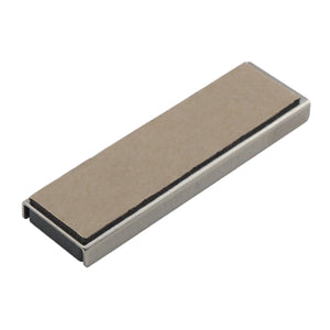 CA293WA Ceramic Channel Magnet with Plated Base & Adhesive - 45 Degree Angle View