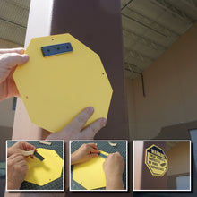 Load image into Gallery viewer, CA293WA Ceramic Channel Magnet with Plated Base &amp; Adhesive - In Use View