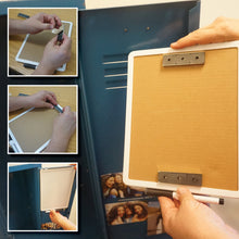 Load image into Gallery viewer, CA293WA Ceramic Channel Magnet with Plated Base &amp; Adhesive - In Use View