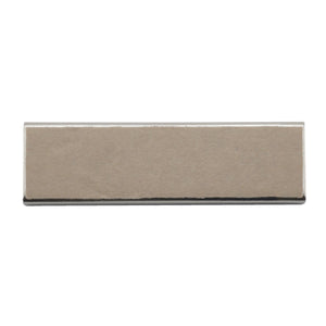 CA293WA Ceramic Channel Magnet with Plated Base & Adhesive - Top View