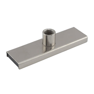 CA293WN Ceramic Channel Magnet with Plated Base & Nut - 45 Degree Angle View