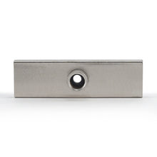 Load image into Gallery viewer, CA293WN Ceramic Channel Magnet with Plated Base &amp; Nut - Bottom View