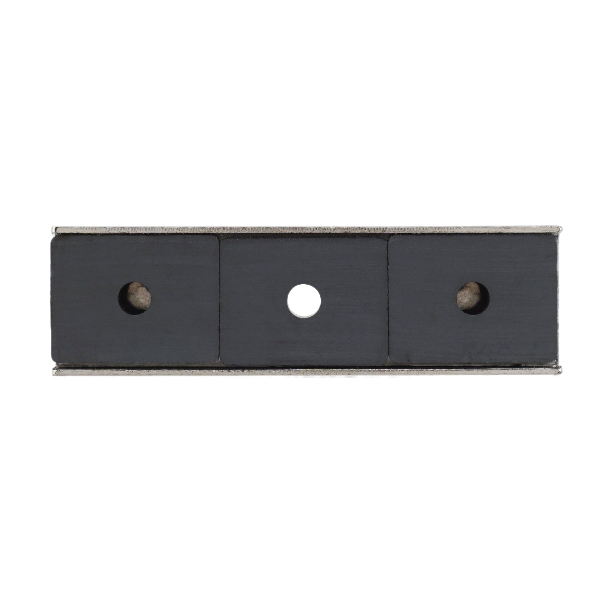 Load image into Gallery viewer, CA293WN Ceramic Channel Magnet with Plated Base &amp; Nut - Top View