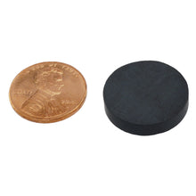 Load image into Gallery viewer, CD9C Ceramic Disc Magnet - Compared to Penny for Size Reference