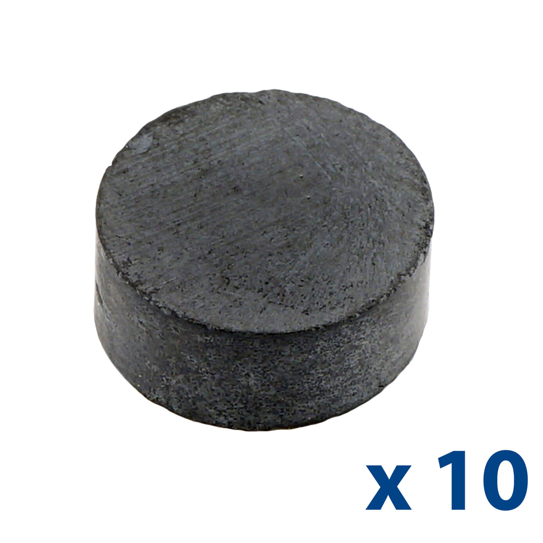 07002 Ceramic Disc Magnets (10pk) - 45 Degree Angle View