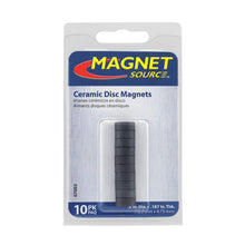 Load image into Gallery viewer, 07002 Ceramic Disc Magnets (10pk) - Side View