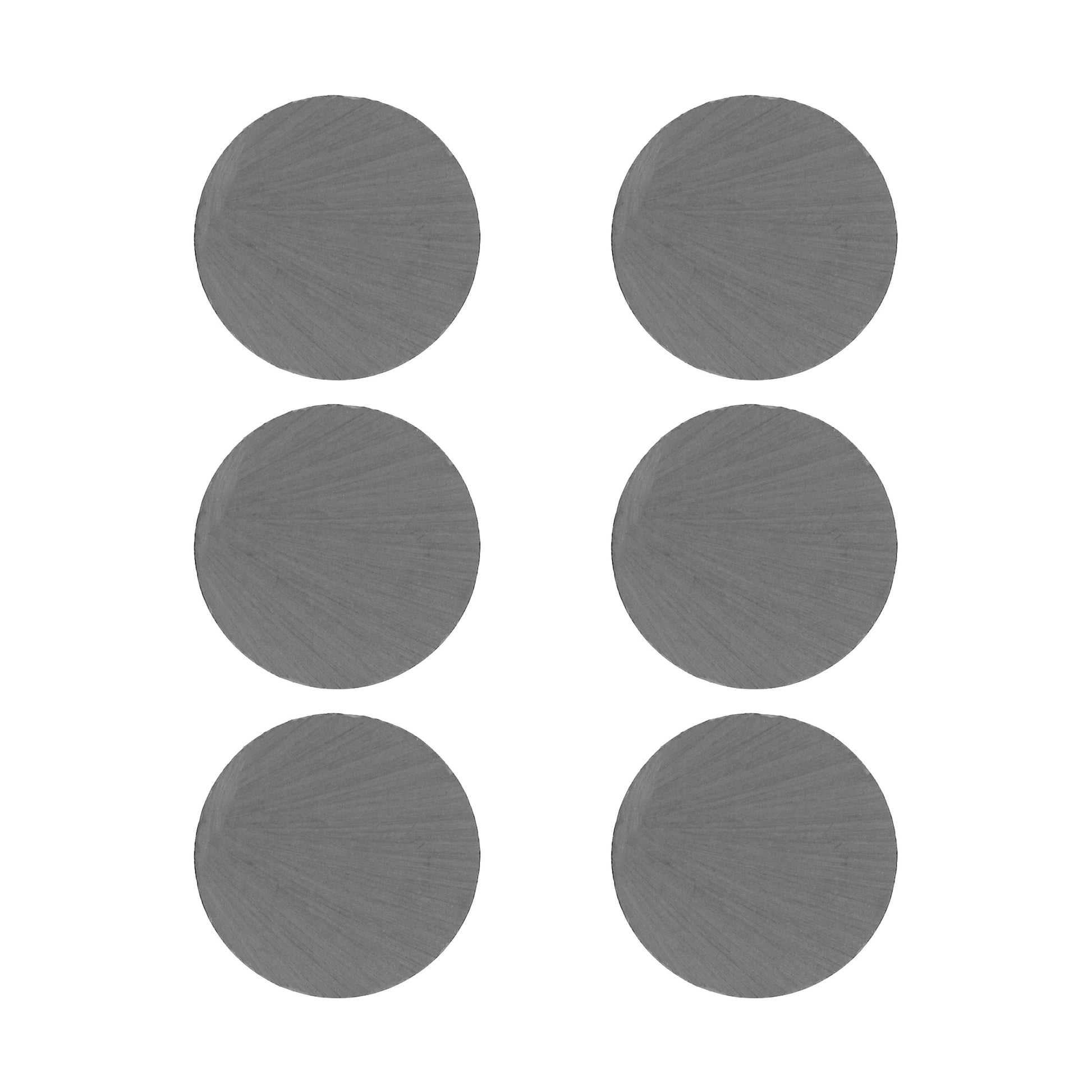 Load image into Gallery viewer, 07004 Ceramic Disc Magnets (6pk) - Front View