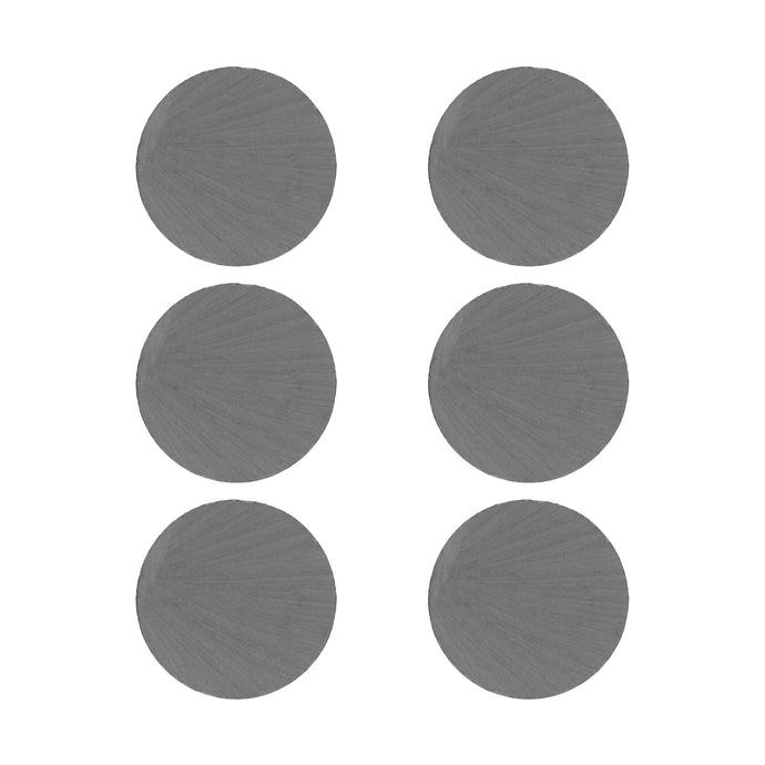 07004 Ceramic Disc Magnets (6pk) - Front View