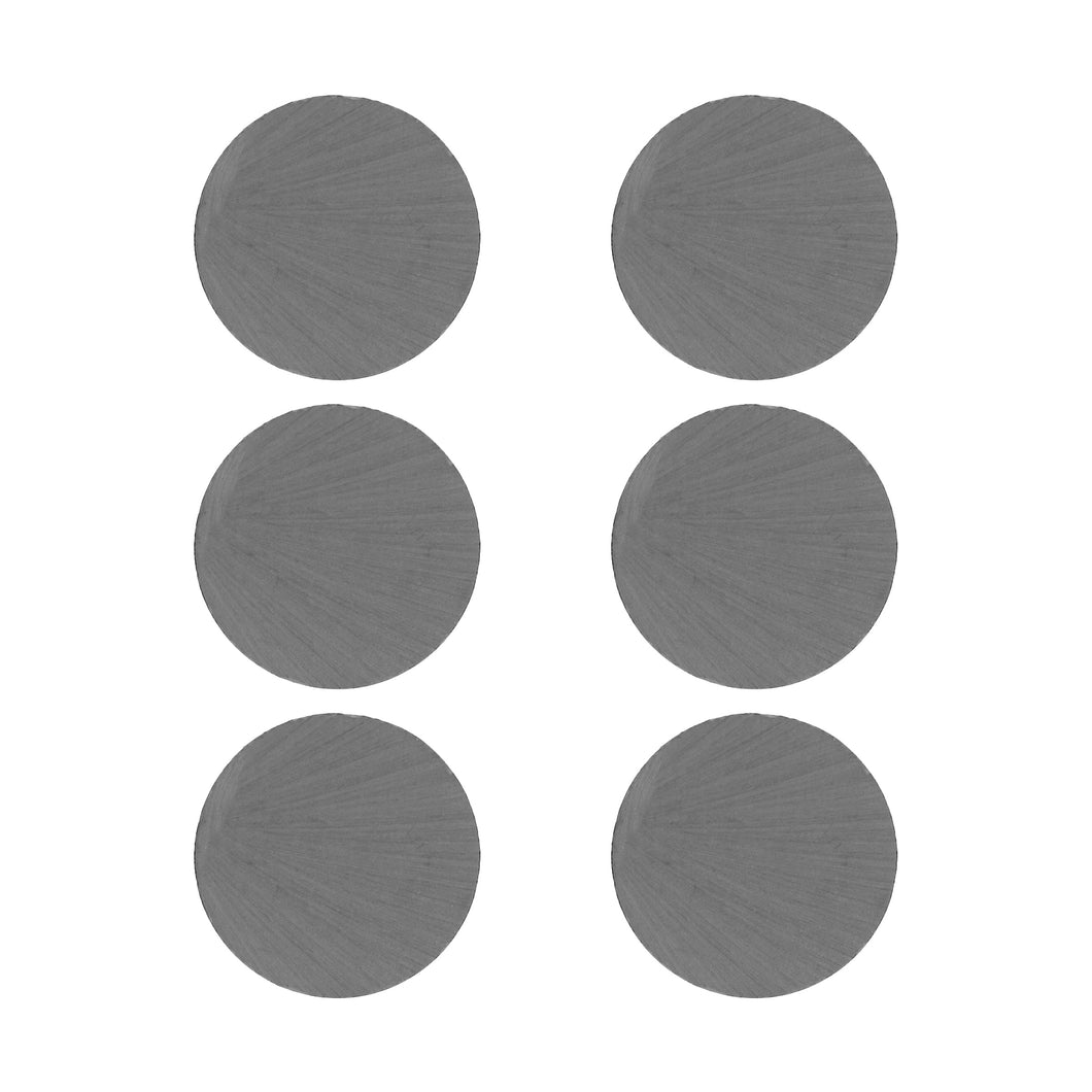 07004 Ceramic Disc Magnets (6pk) - Front View
