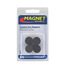 Load image into Gallery viewer, 07003 Ceramic Disc Magnets (8pk) - Side View