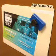 Load image into Gallery viewer, HMKS-A Ceramic Rectangular Base Magnet with Knob - In Use
