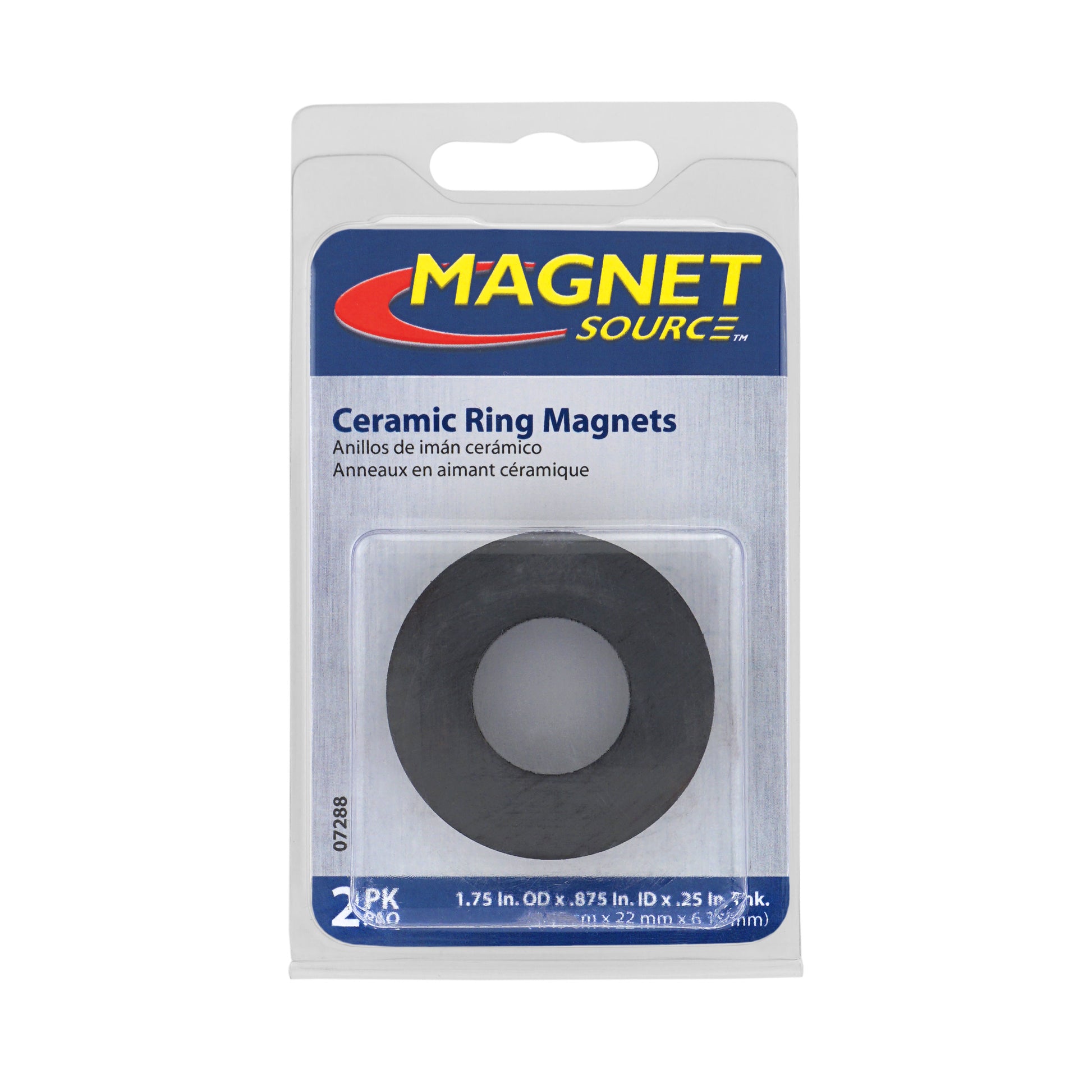 Load image into Gallery viewer, 07288 Ceramic Ring Magnets (2pk) - Bottom View