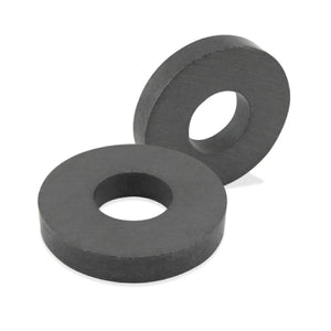 07005 Ceramic Ring Magnets (6pk) - 45 Degree Angle View
