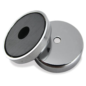 07216 Ceramic Round Base Magnet - 45 Degree Angle View