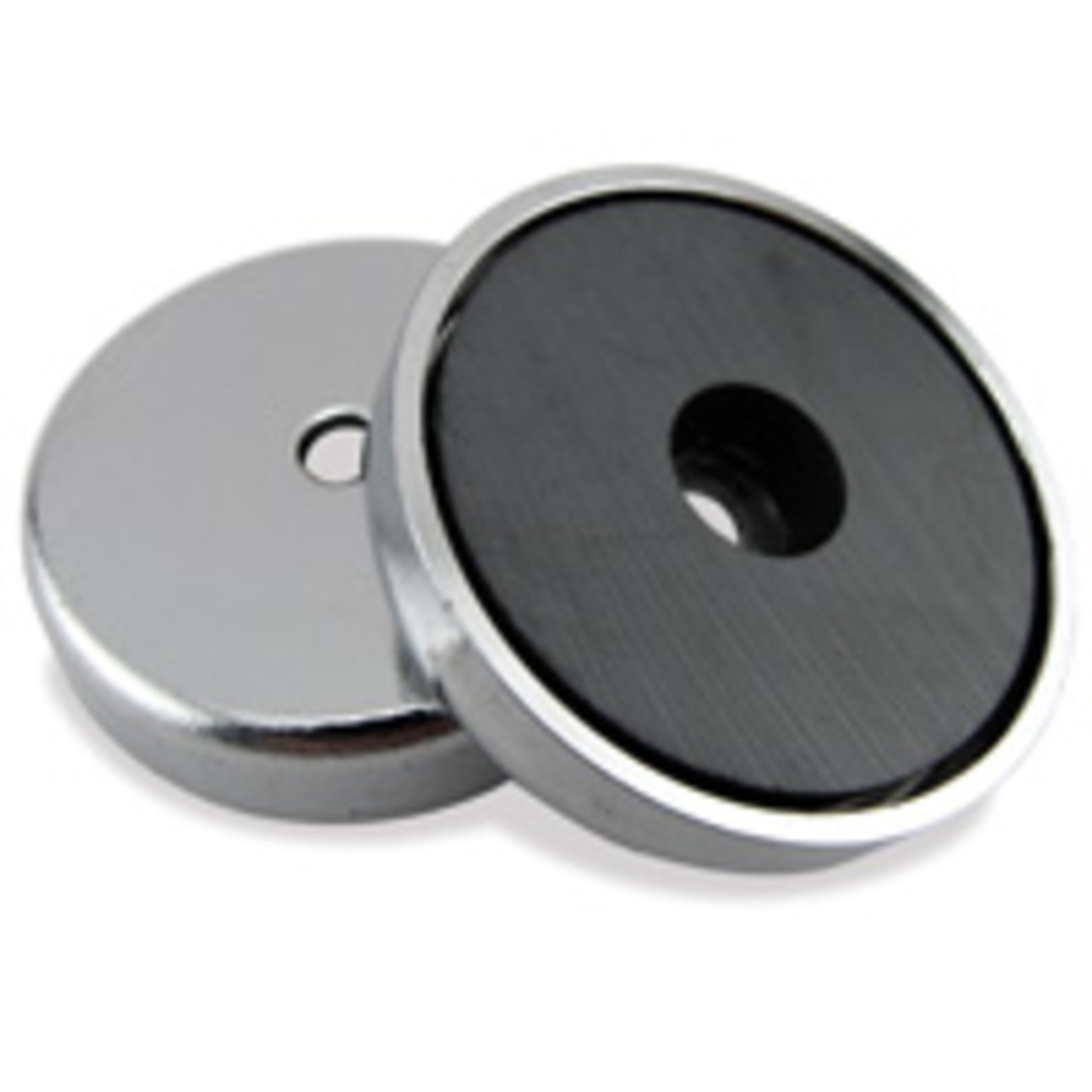 Load image into Gallery viewer, 07217 Ceramic Round Base Magnet - Stacked Bottom and Top View
